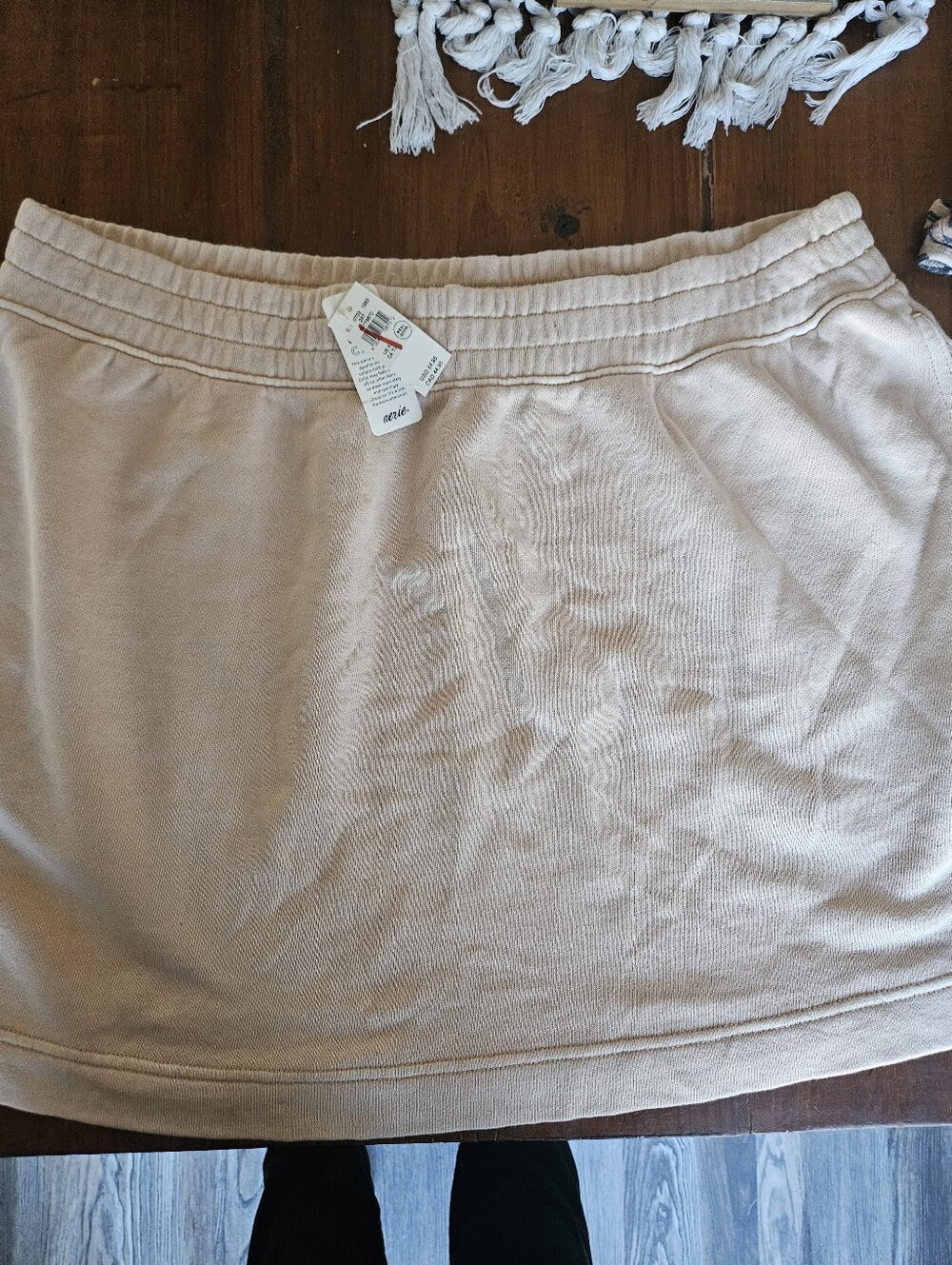 aerie Cream Mini Skirt